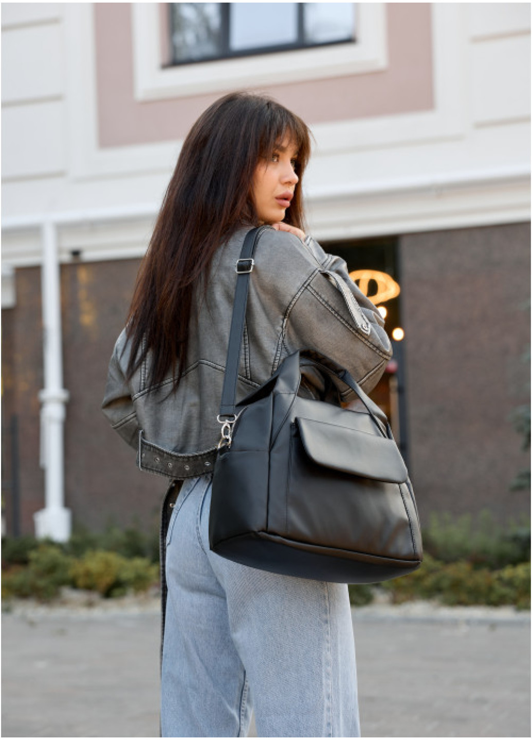  Жіноча спортивна сумка Sambag Vogue BKT  чорна