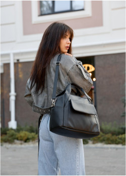  Жіноча спортивна сумка Sambag Vogue BKT  чорна