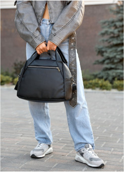  Жіноча спортивна сумка Sambag Vogue BKT  чорна