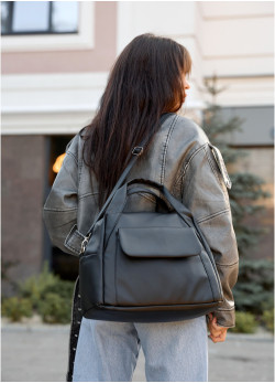  Жіноча спортивна сумка Sambag Vogue BKT  чорна