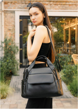  Жіноча спортивна сумка Sambag Vogue BKT  чорна