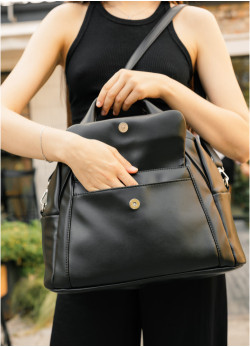  Жіноча спортивна сумка Sambag Vogue BKT  чорна