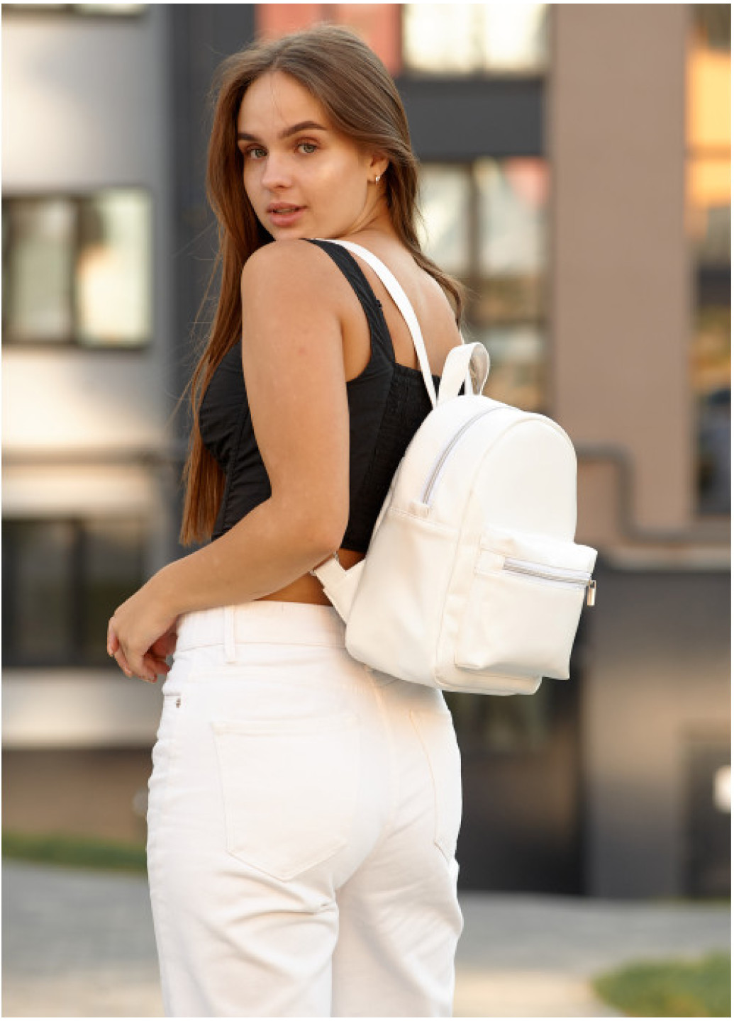Жіночий рюкзак Sambag Brix KSO білий