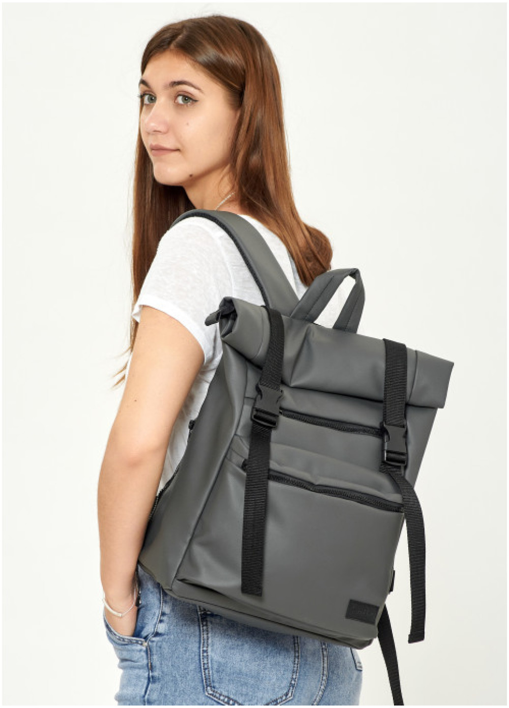 Рюкзак ролл Sambag унісекс RollTop LTT графітовий