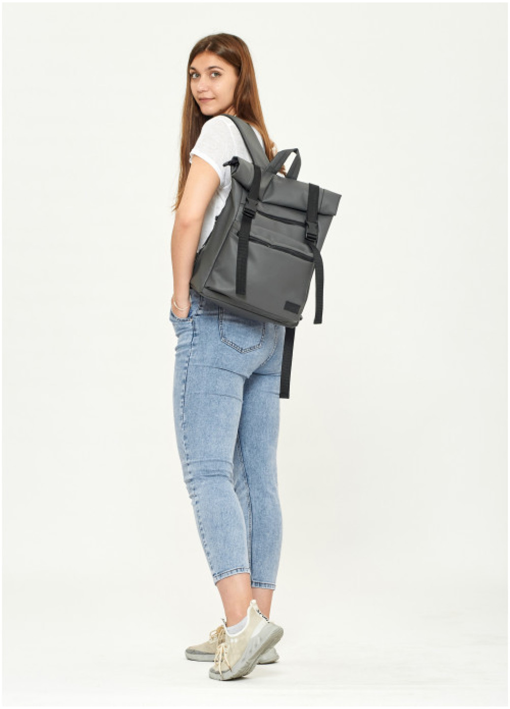 Рюкзак ролл Sambag унісекс RollTop LTT графітовий