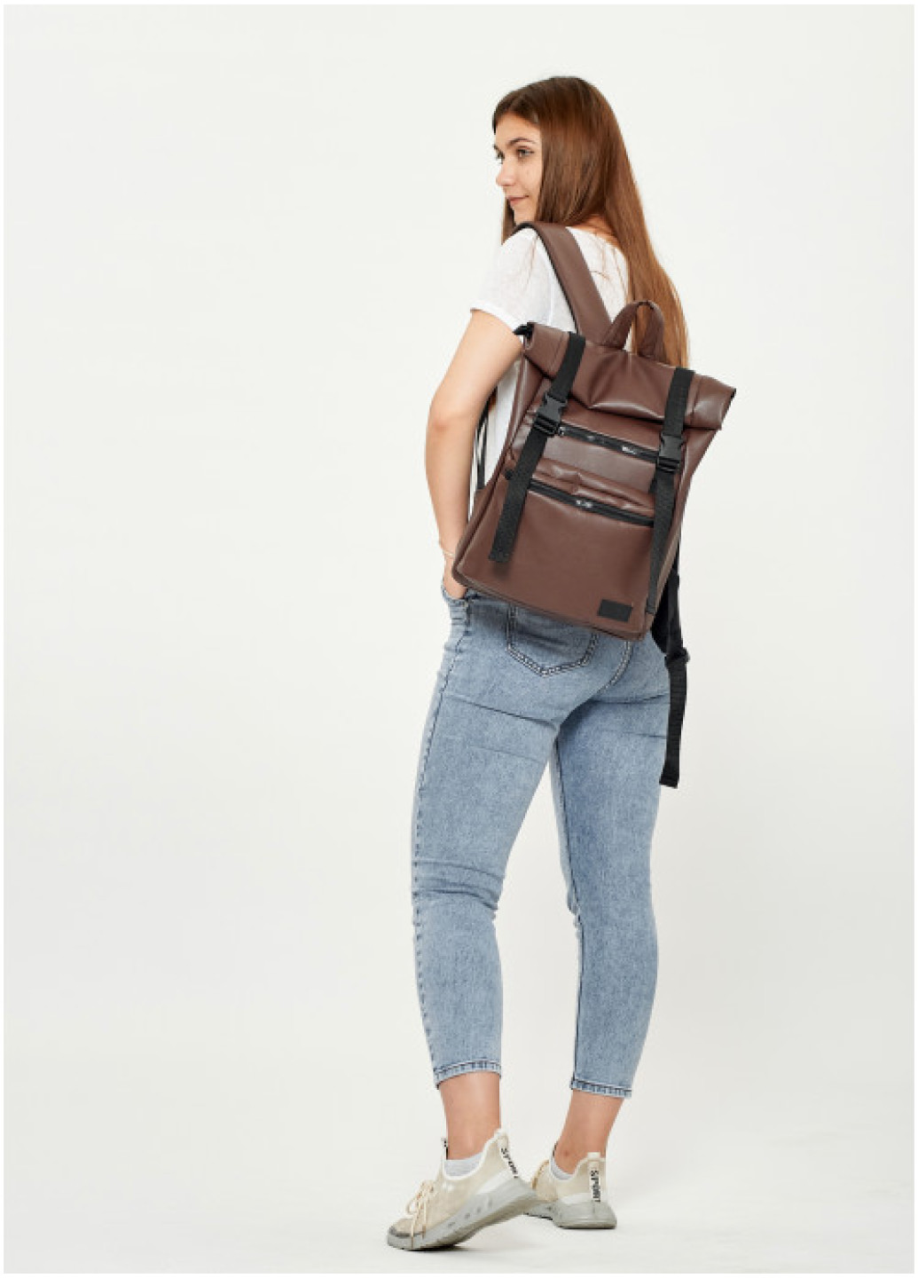 Рюкзак ролл Sambag унісекс RollTop LTT шоколадний