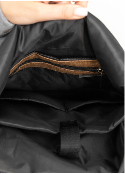 Жіночий рюкзак ролл Sambag  RollTop LSH Коричневий тканевий