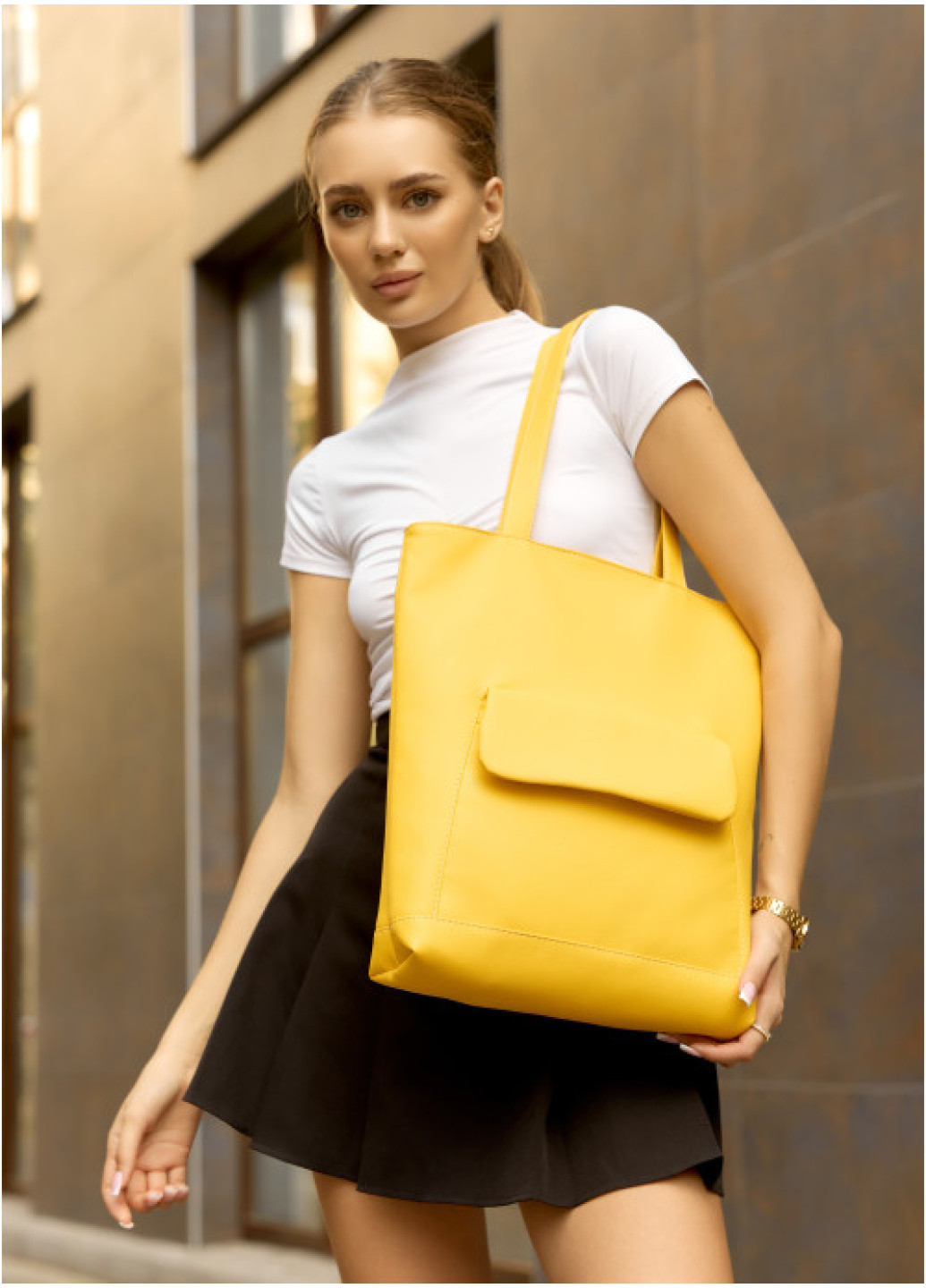 Жіноча сумка Sambag Porta жовта