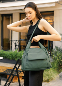 Жіноча спортивна сумка Sambag Vogue BKS зелена