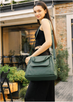 Жіноча спортивна сумка Sambag Vogue BKS зелена