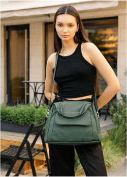 Жіноча спортивна сумка Sambag Vogue BKS зелена