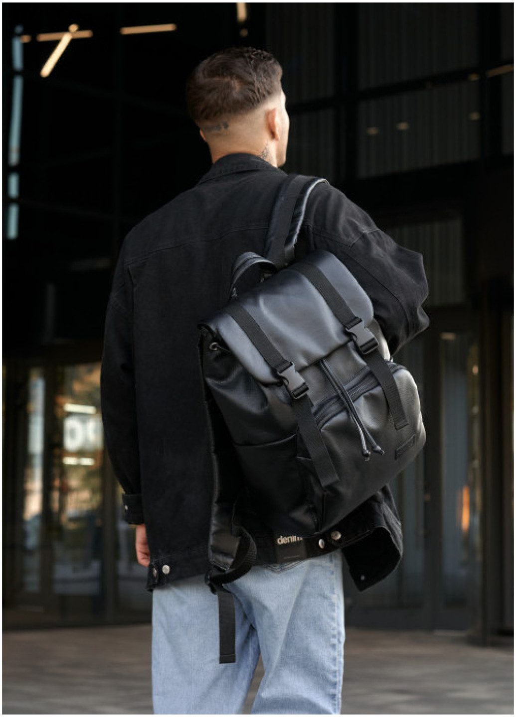 Рюкзак RollTop 0SHn чорний