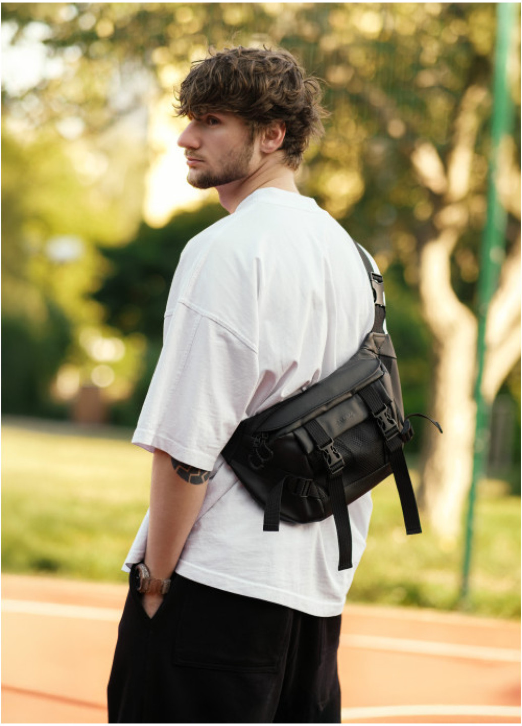 Велика чоловіча поясна сумка бананка Sambag DynamicDart