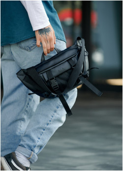 Велика чоловіча поясна сумка бананка Sambag DynamicDart
