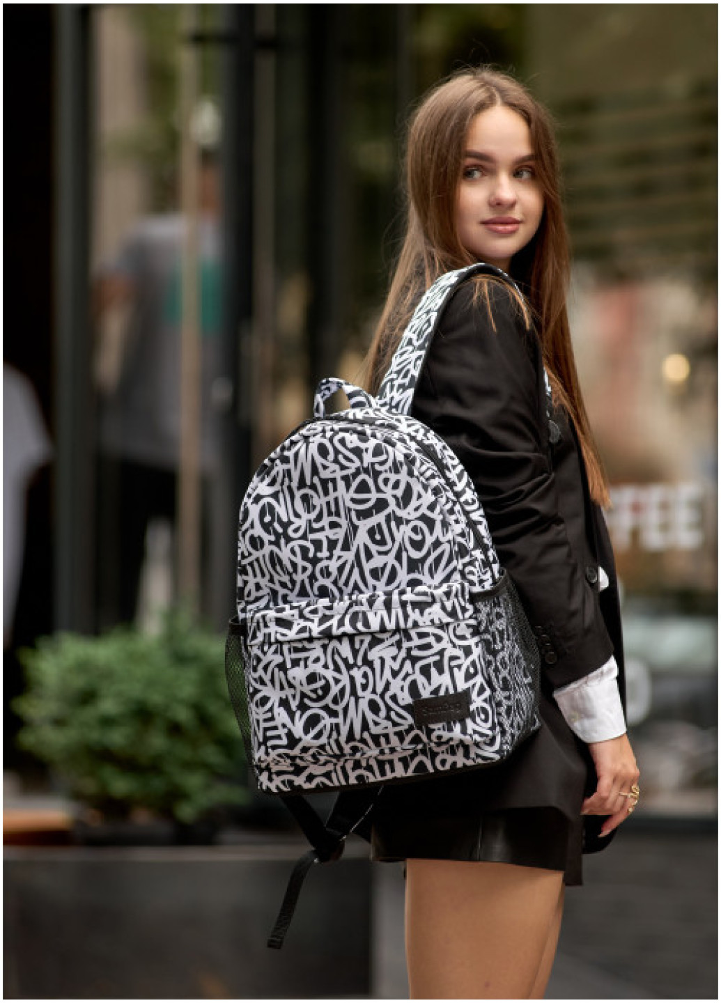 Жіночий рюкзак Sambag Brix PJT  з принтом 