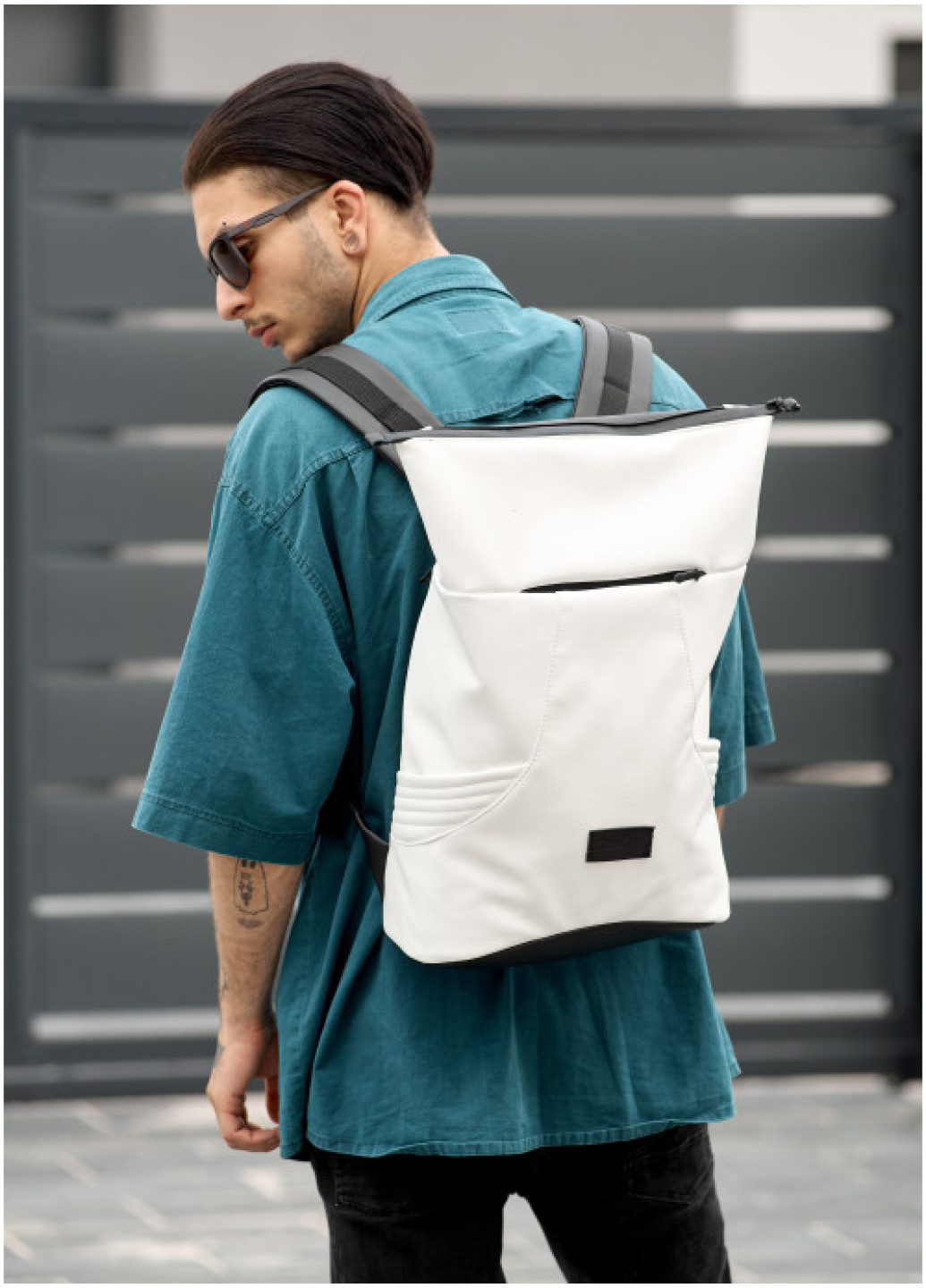 Рюкзак ролл Sambag унисекс RollTop KQN білий