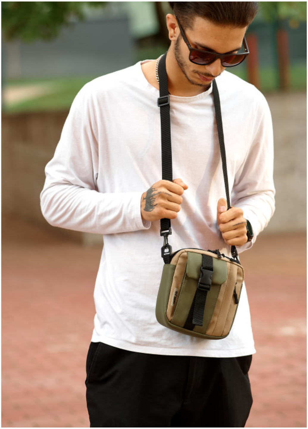 Чоловіча сумка месенджер Sambag хакі