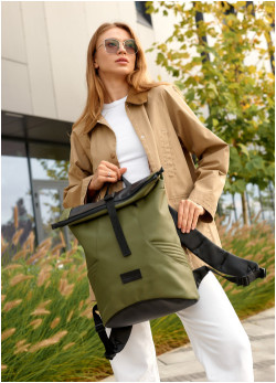 Рюкзак ролл Sambag унисекс RollTop KQN хакі