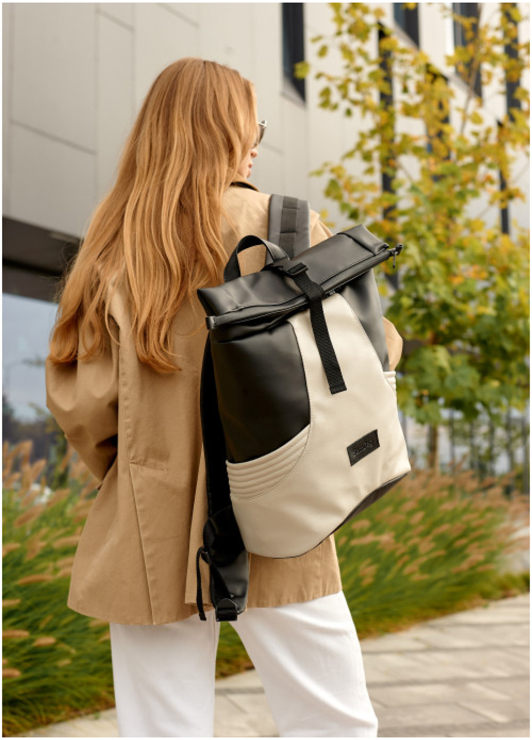 Рюкзак ролл Sambag унисекс RollTop KQN чорно-сірий