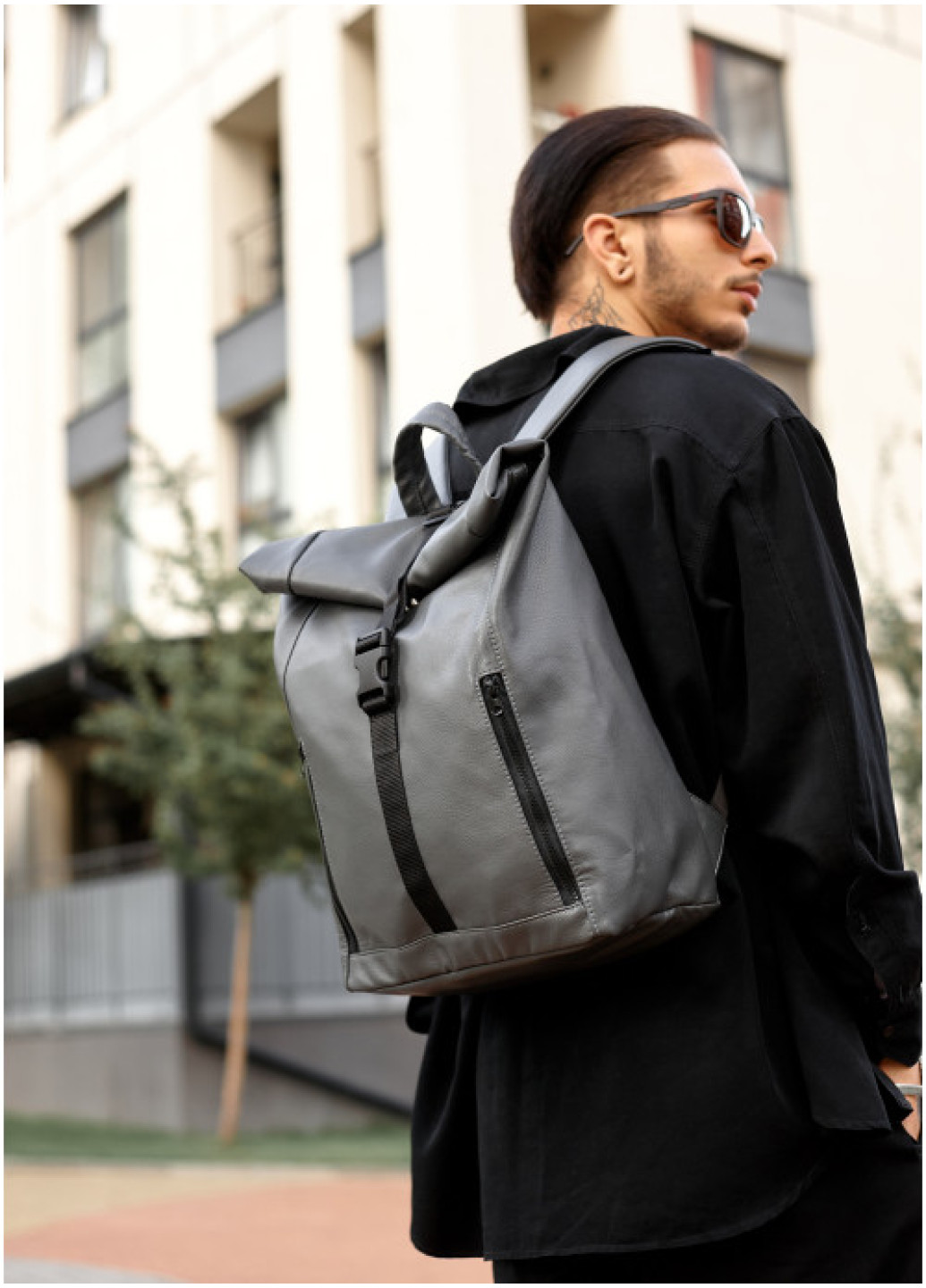 Чоловічий рюкзак ролл Sambag RollTop LZT графітовий