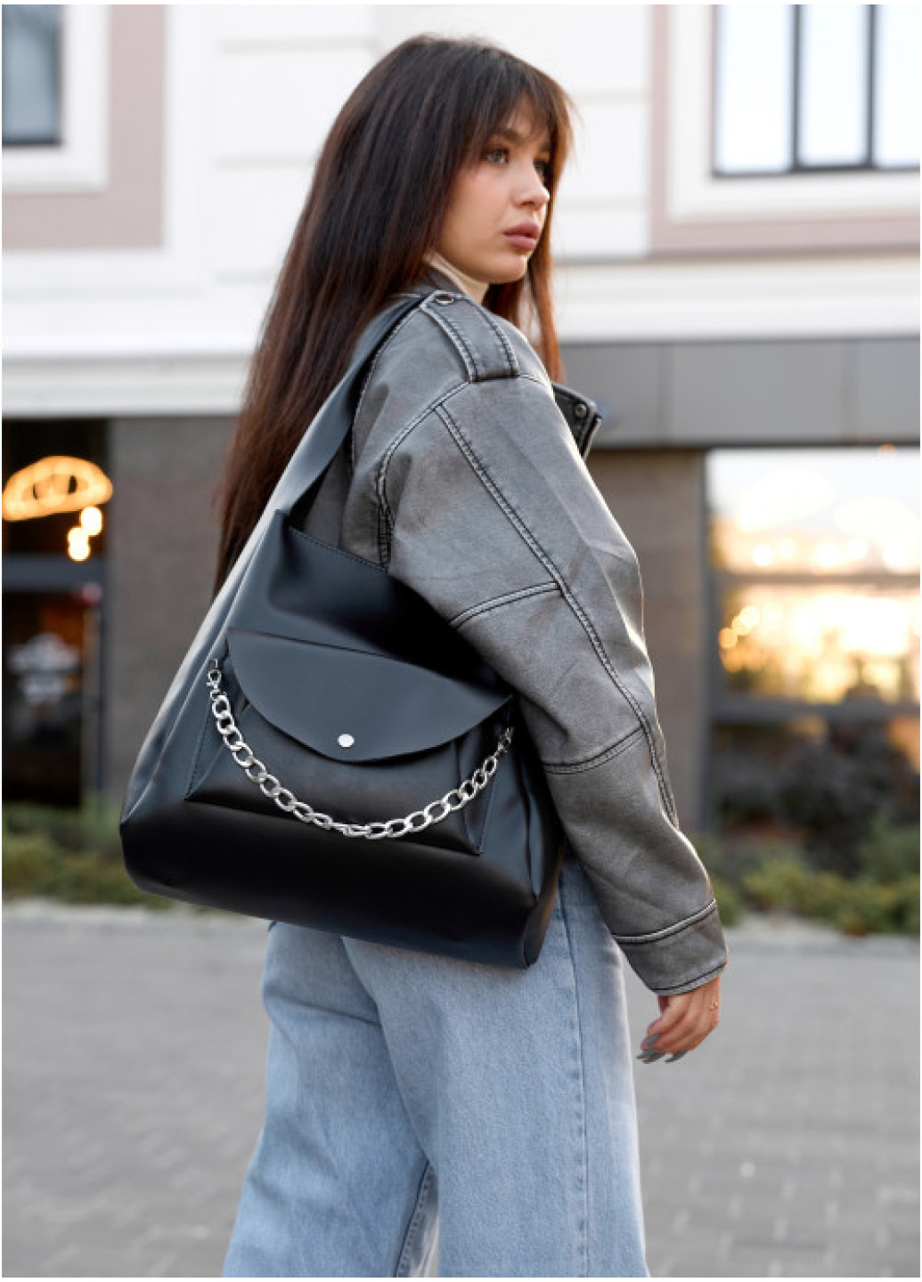 Жіноча сумка Sambag HOBO Bliss  чорна