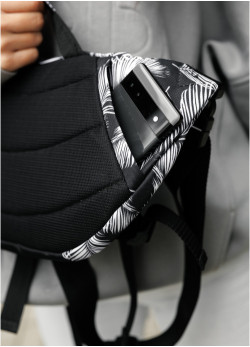 Велика жіноча поясна сумка бананка Sambag DynamicDart принт 