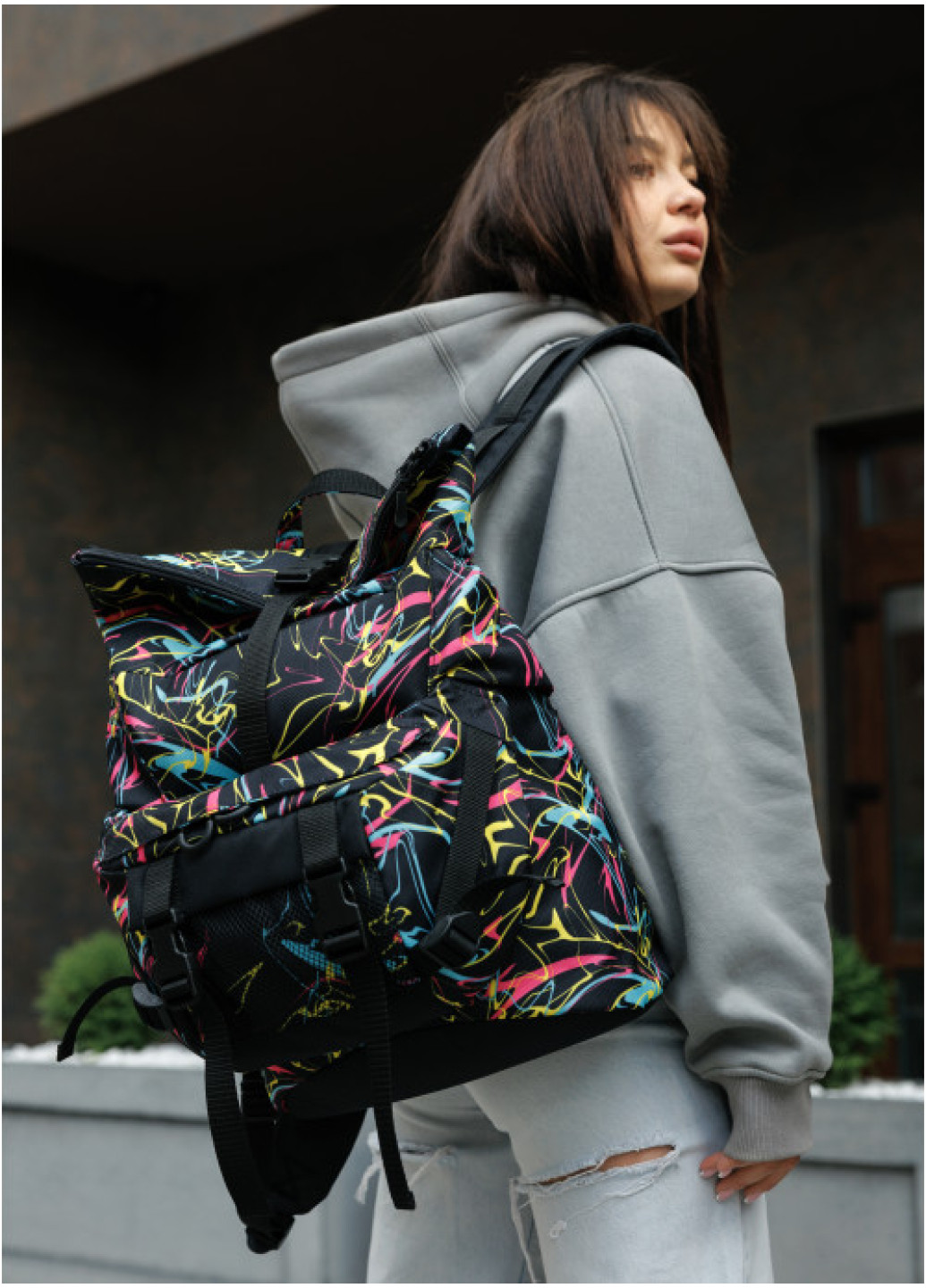 Рюкзак рол Sambag RollTop Double принт 