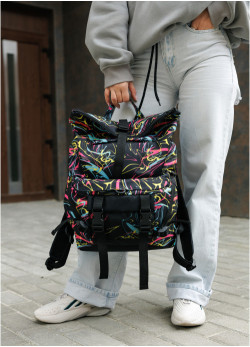 Рюкзак рол Sambag RollTop Double принт 