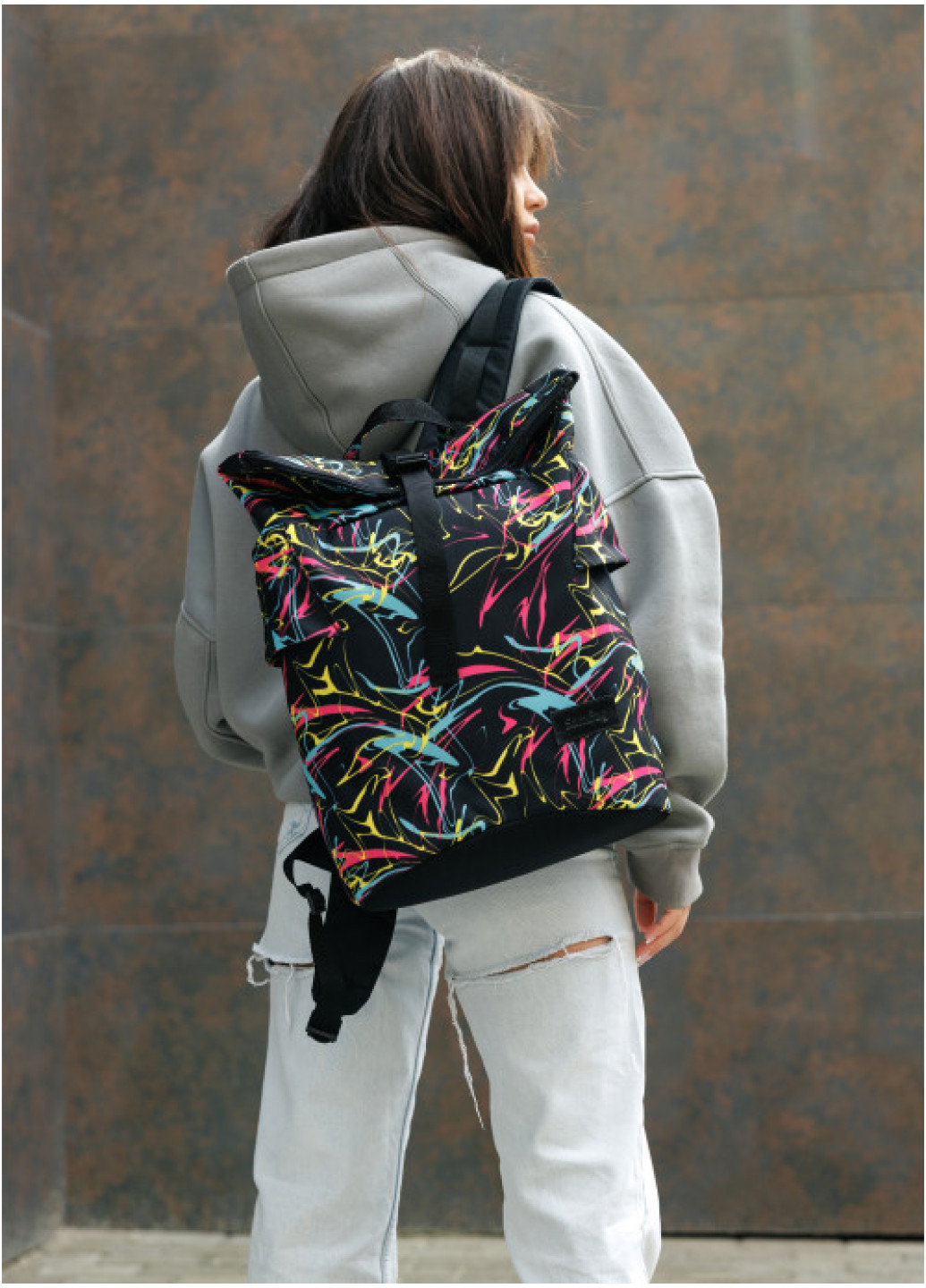 Рюкзак рол Sambag RollTop принт 
