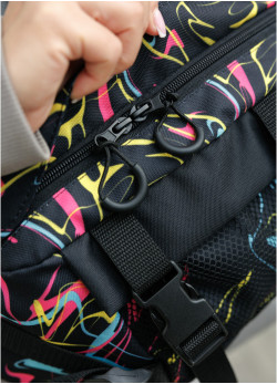 Велика жіноча поясна сумка бананка Sambag DynamicDart принт 