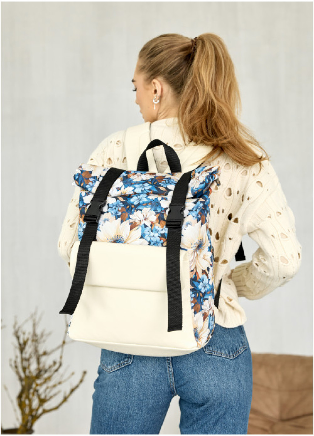 Рюкзак ролл Sambag жіночий RollTop Milton з клапаном