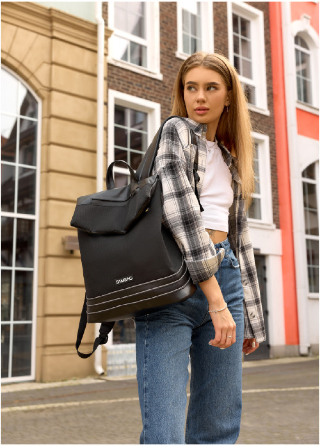 Жіночий рюкзак Sambag Rene Balance чорний