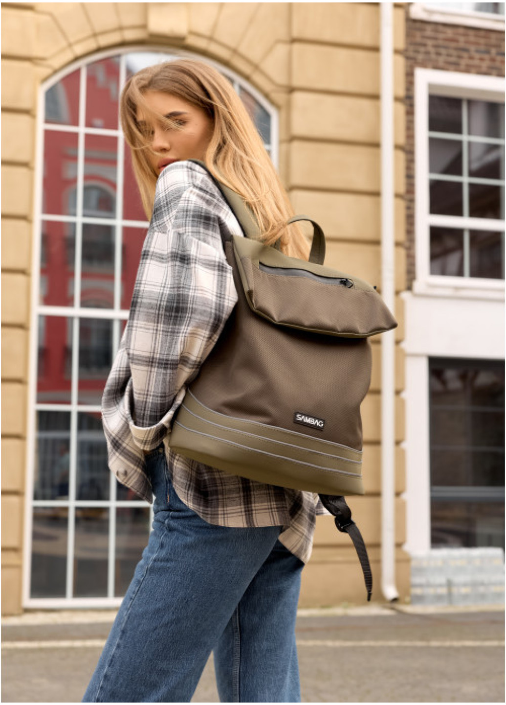 Жіночий рюкзак Sambag Rene Balance хакі