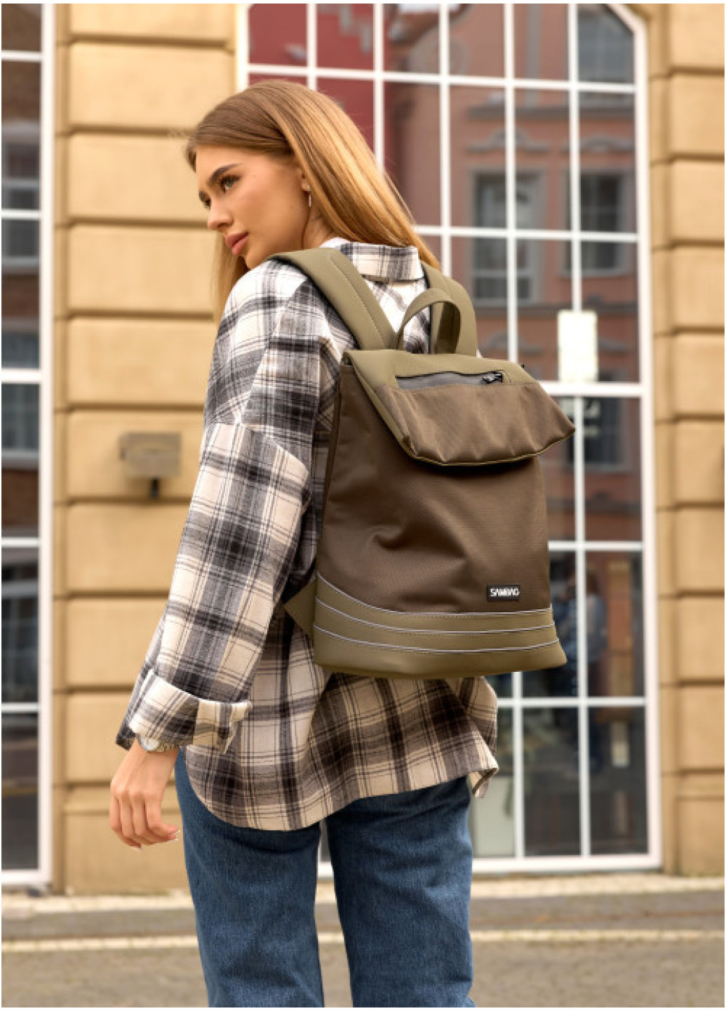 Жіночий рюкзак Sambag Rene Balance хакі