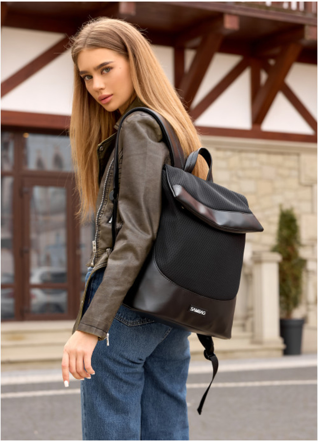 Жіночий рюкзак Sambag Rene Option чорний