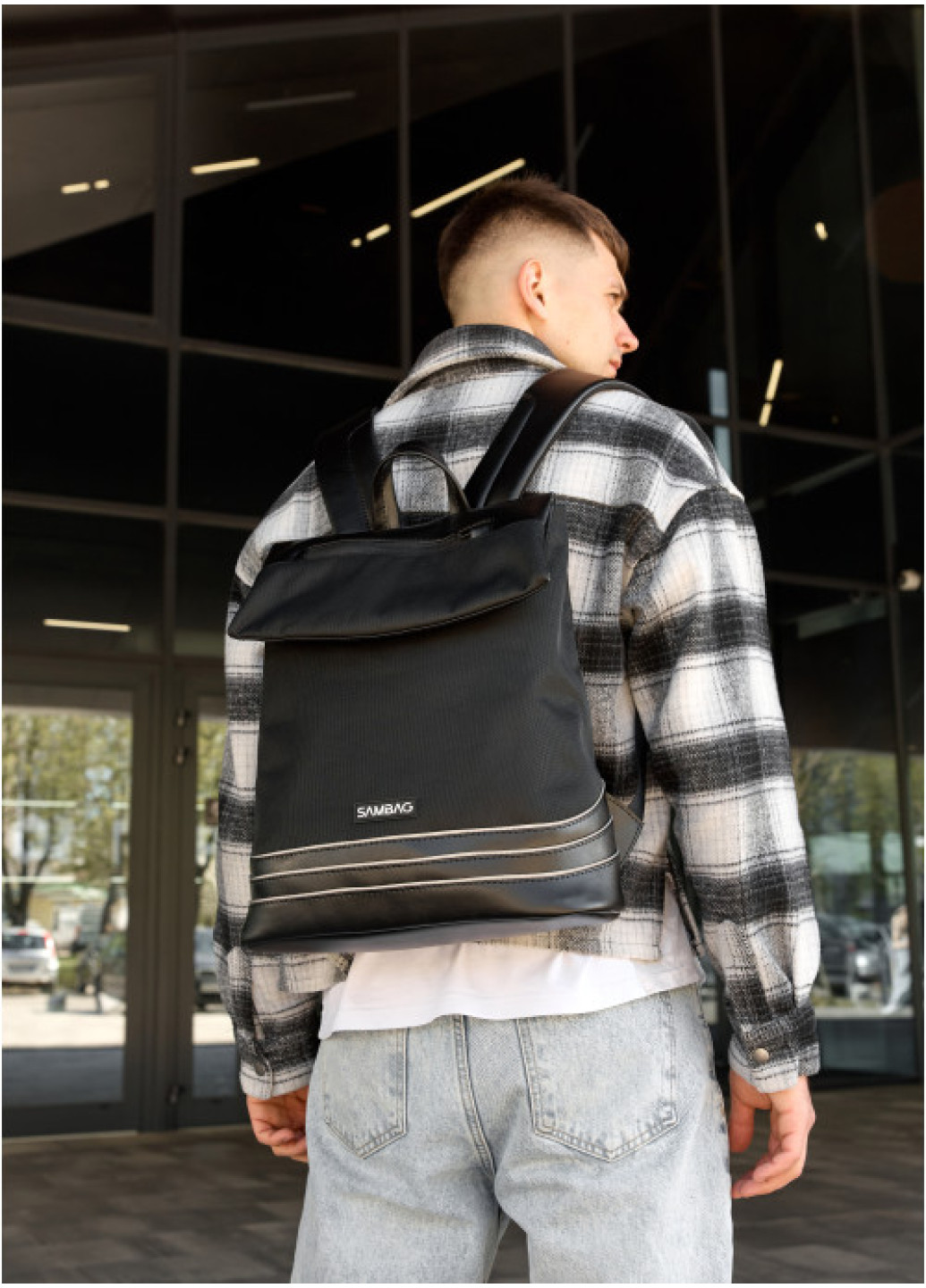 Чоловічий рюкзак Sambag Rene Balance чорний