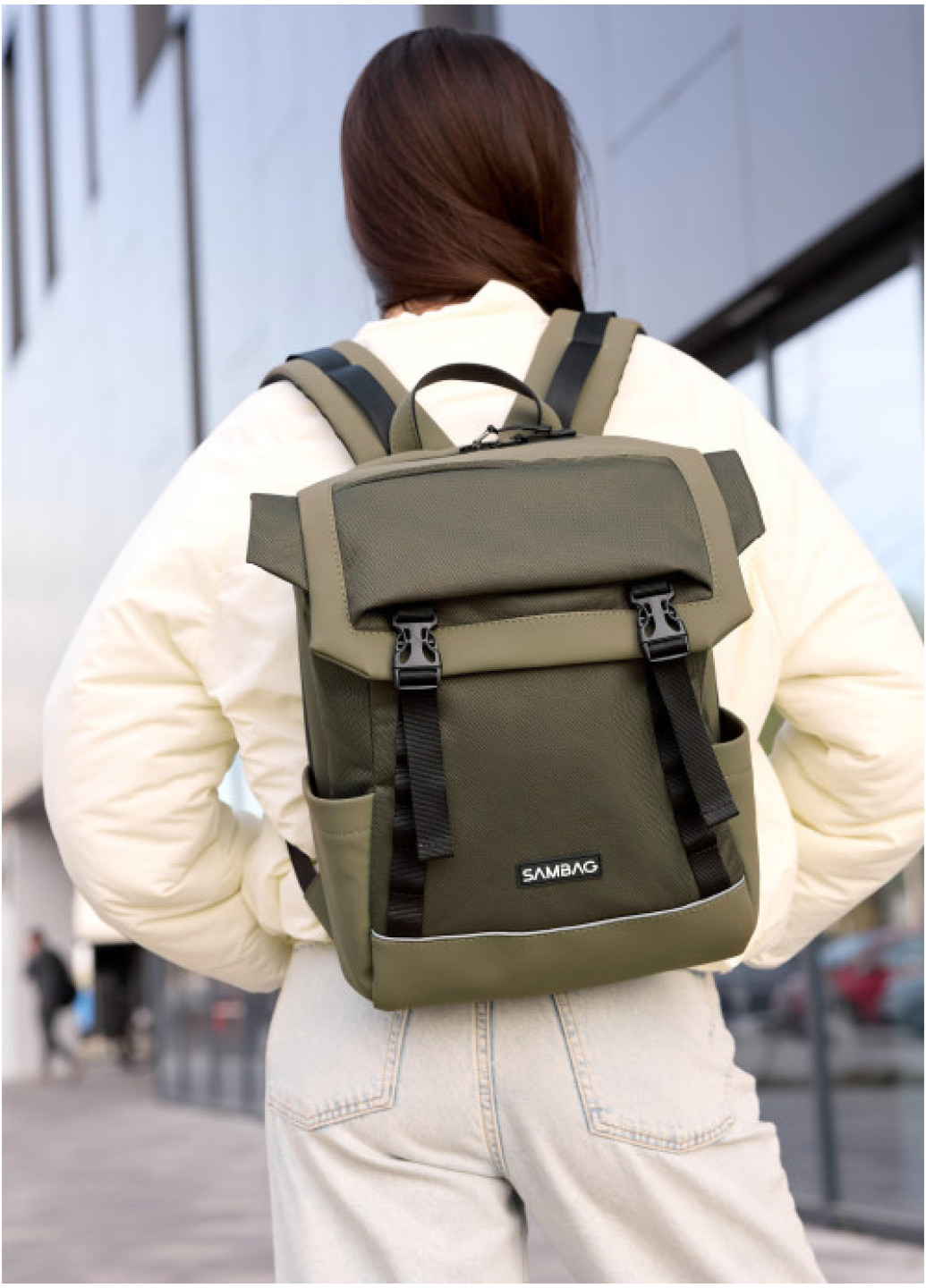 Жіночий рюкзак Sambag Aura хакі