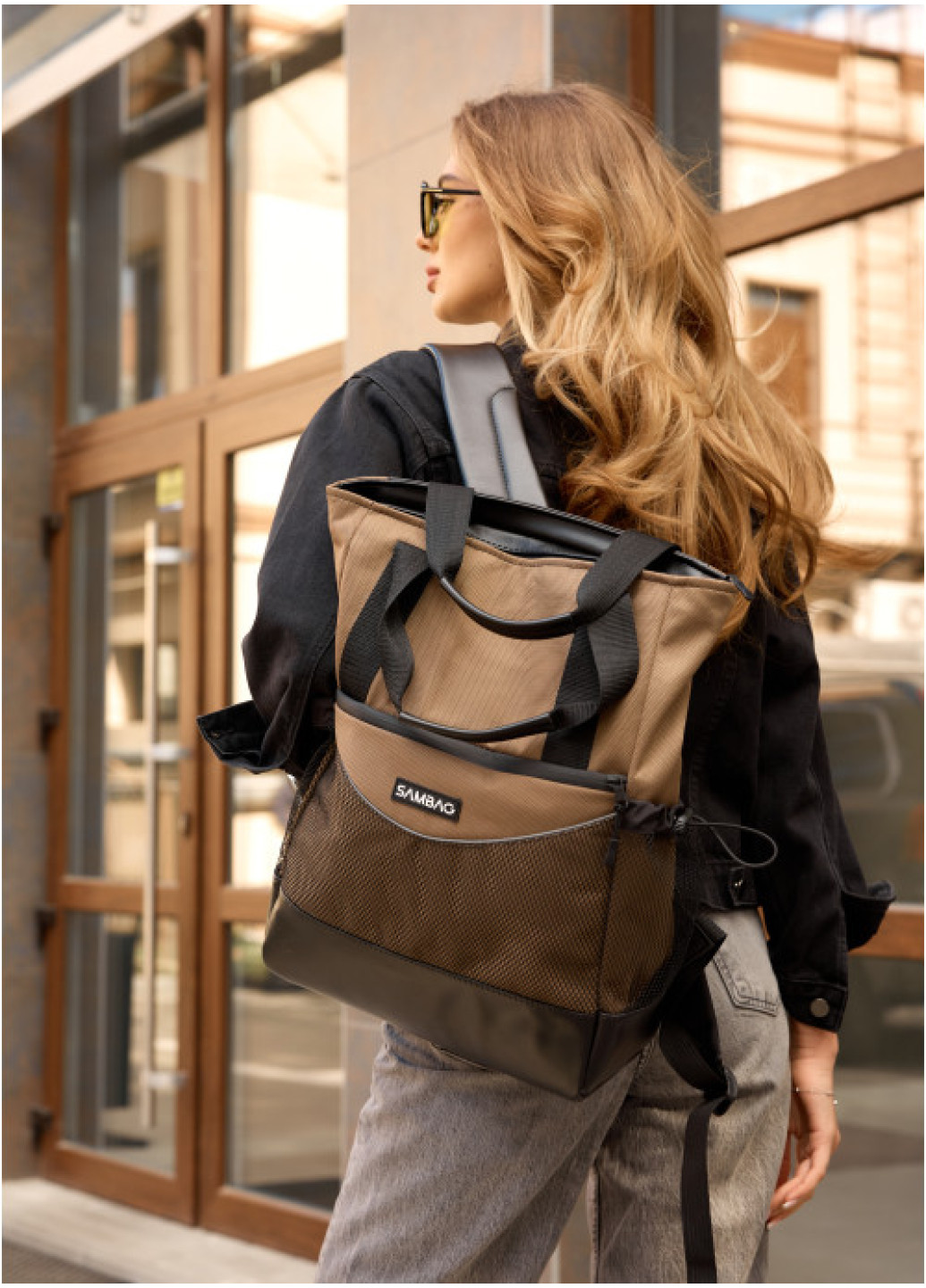 Сумка Sambag Cargo хакі жіноча