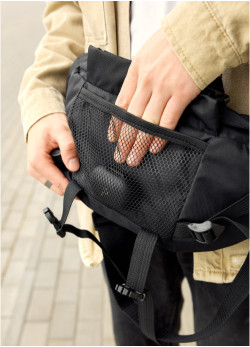 Велика чоловіча поясна сумка бананка Sambag DynamicDart принт 