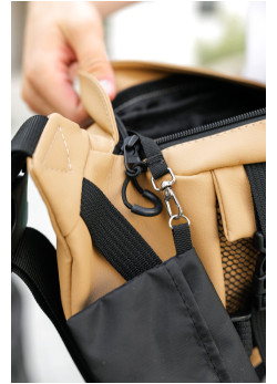 Велика чоловіча поясна сумка бананка Sambag DynamicDart беж