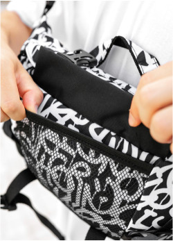 Велика чоловіча поясна сумка бананка Sambag DynamicDart принт 