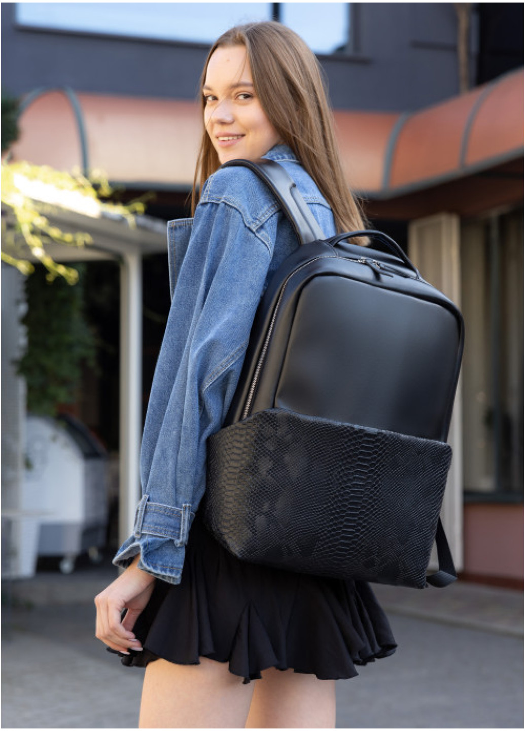 Рюкзак Sambag Zard dart black крокодил