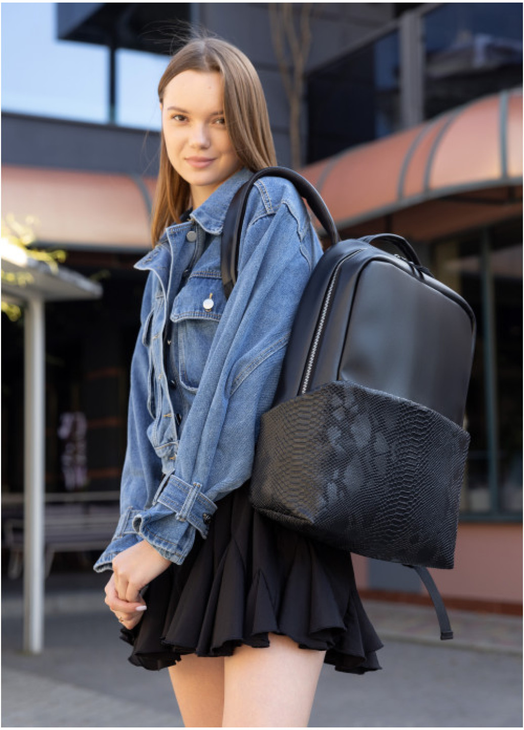 Рюкзак Sambag Zard dart black крокодил