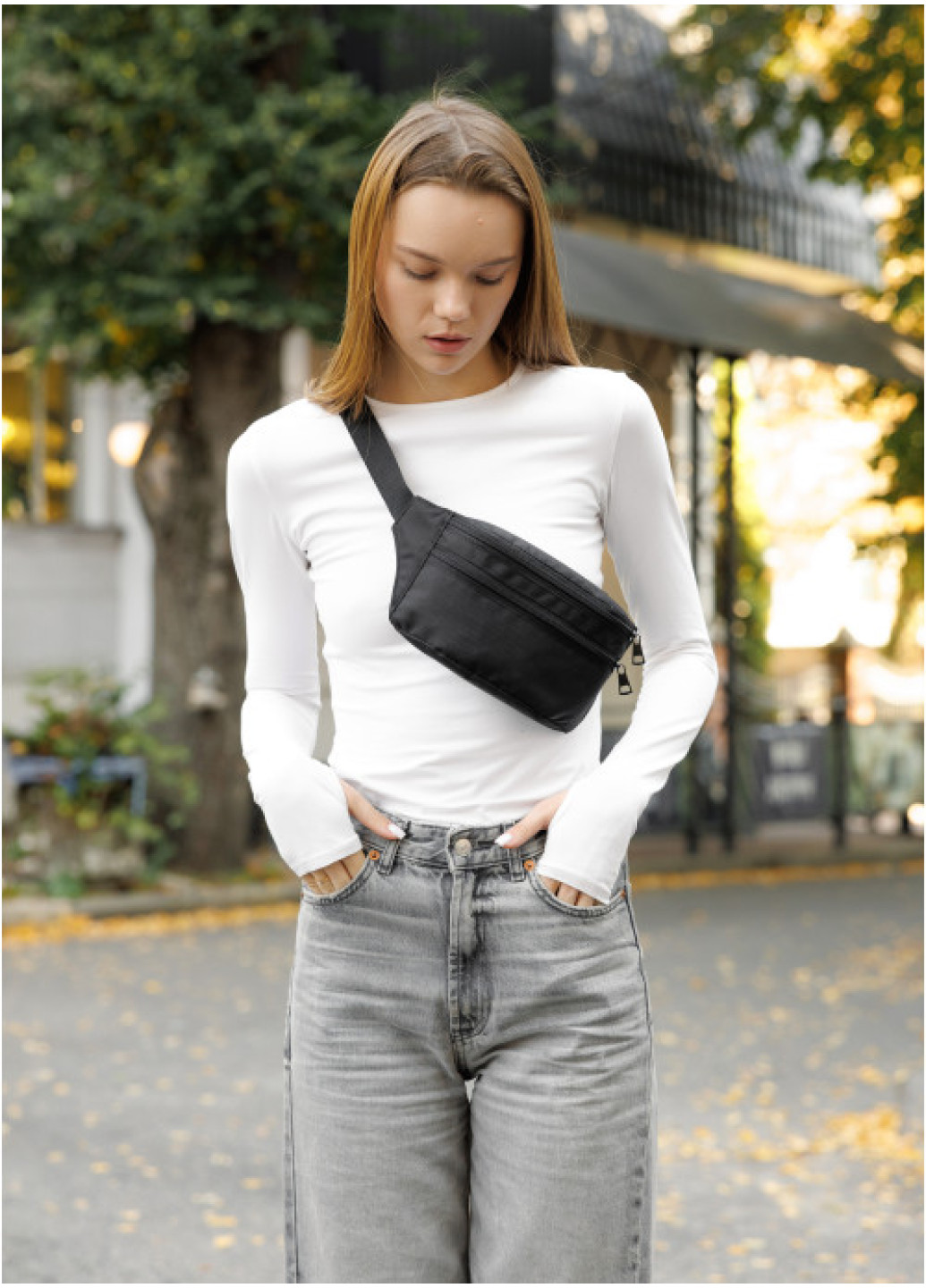 Сумка на пояс бананка Sambag Tirso  LTH тканевий