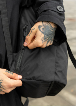 Чоловічий рюкзак Sambag RollTop ZARD чорний тканевий