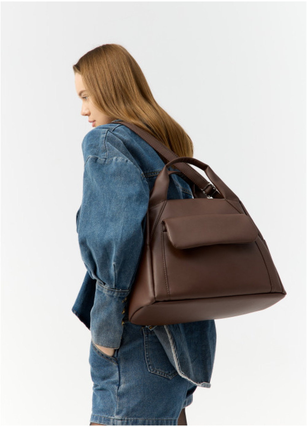  Жіноча спортивна сумка Sambag Vogue BKT  шоколадна