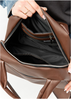  Жіноча спортивна сумка Sambag Vogue BKT  шоколадна