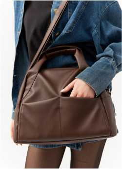  Жіноча спортивна сумка Sambag Vogue ZT шоколадна