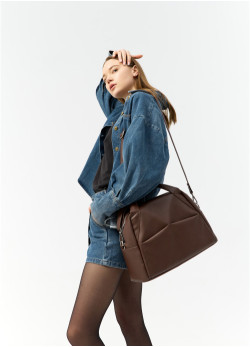  Жіноча спортивна сумка Sambag Vogue ZT шоколадна