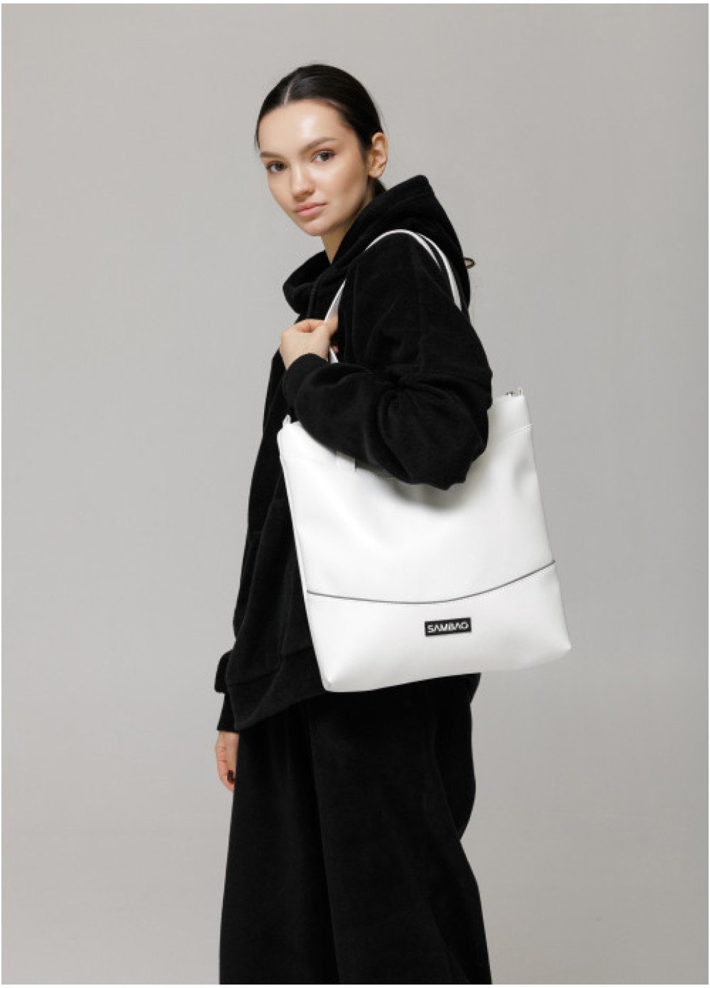 Сумка Sambag Shoper NOVA біла